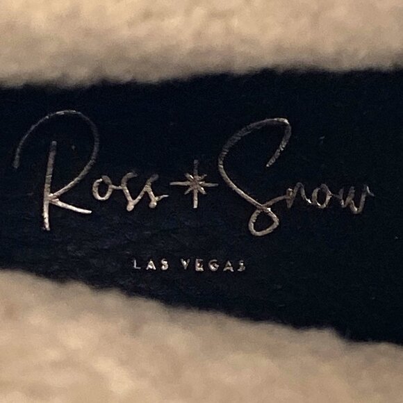 New Ross & Snow Lucky Waterproof Cognac Leather Moto Ankle Boots - Size 6 - Picture 6 of 6